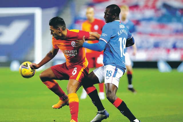 Glen Kamara delivered a 'phenomenal' performance in Rangers' Europa League win over Galatasaray. Picture: Ian MacNicol/PA