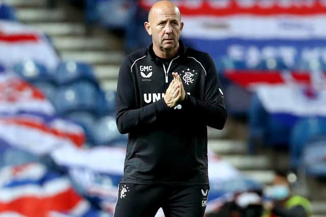 Gary McAllister felt Rangers 'could do better' despite their victory over Ross County. Picture: PA.