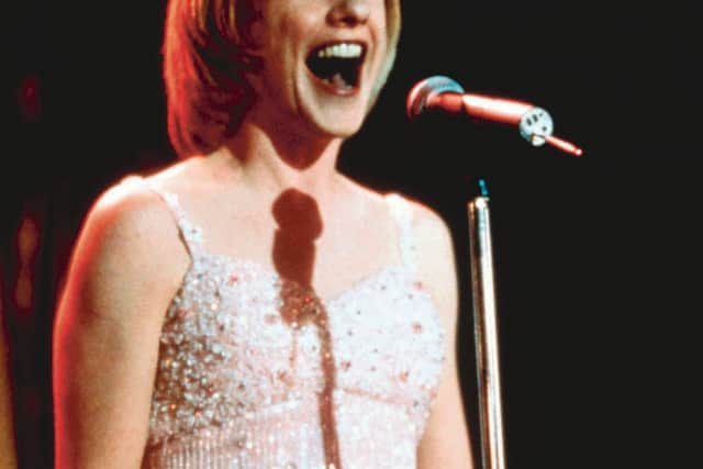 Jane Horrocks moving to centre stage starring in Little Voice, 1998, a role for which she was Oscar nominated, with the film winning multiple awards. Ewan McGregor, Brenda Blethyn and Michael Caine also starred.