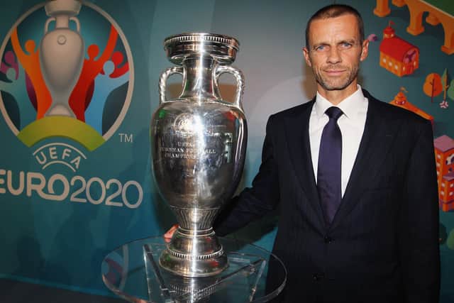 Uefa president Aleksander Ceferin wants a crowd of 20,000 for the Super Cup between Bayern Munich and Sevilla. Picture: Paolo Bruno/Getty