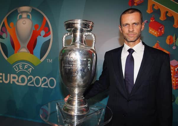 Uefa president Aleksander Ceferin wants a crowd of 20,000 for the Super Cup between Bayern Munich and Sevilla. Picture: Paolo Bruno/Getty