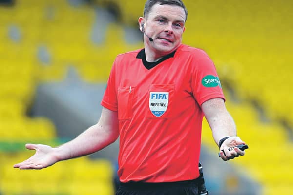 Will Scottish referees like John Beaton welcome an app which is designed to help engagement with clubs, fans and broadcasters? Picture: Rob Casey / SNS