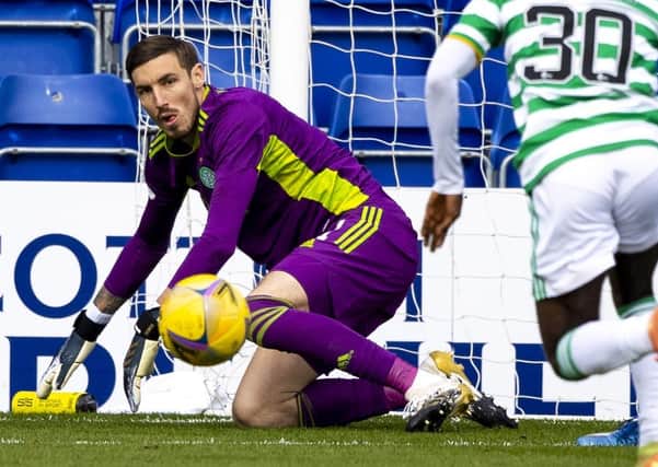 Vasilis Barkas in action for Celtic against Ross County. Picture: Craig Williamson/SNS Group