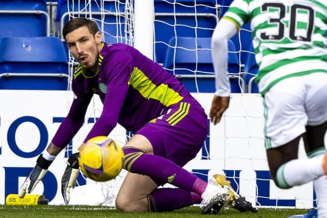 Vasilis Barkas in action for Celtic against Ross County. Picture: Craig Williamson/SNS Group