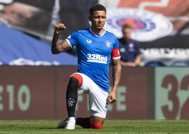 James Tavernier credits 'the whole team' for Rangers' perfect defensive record. Picture: SNS.