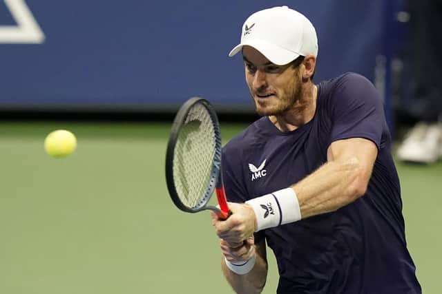 Andy Murray reached the second round of the US Open. Picture: Frank Franklin II/AP