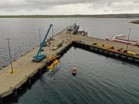 Mocean Energy Blue X at Hatston Pier. Picture: Colin Keldie, courtesy of EMEC