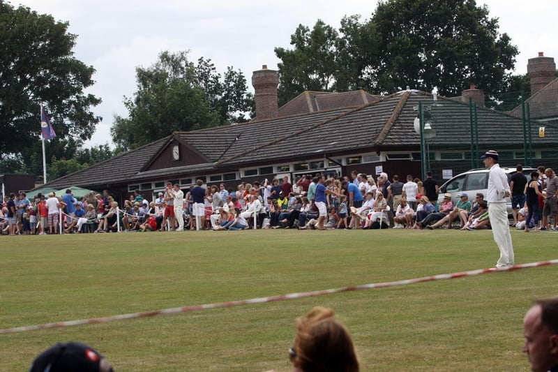 Piers Morgan lures some top cricket names and other famous faces to his annual match at Newick - a large crowd is always present / Pictures: Ron Hill