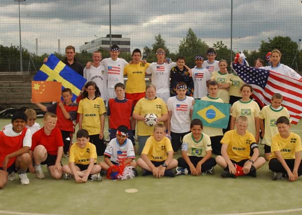 Hereward Community College. World Cup football tournament organised by Charlie German and Kelly Godwin (PE Dept)
Semi final teams China, Brazil, USA, and Sweden are pictured.