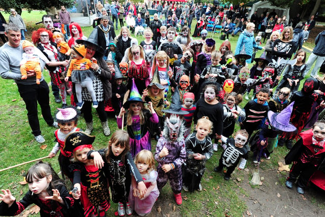 Getting into the Halloween spirit in style Hotham Park in Bognor Regis in October 2016 for the free Rox fancy dress party. Pictures: Kate Shemilt ks16001154