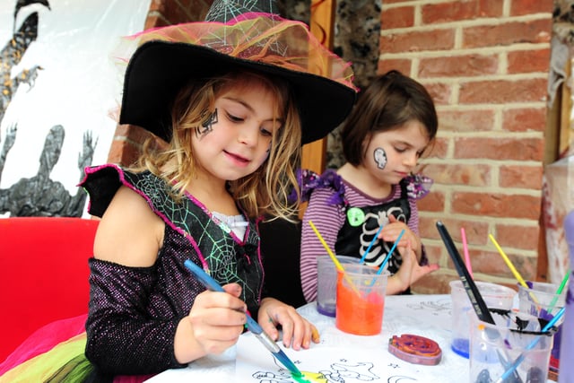 West Dean Gardens held a gruesome week of half-term family fun in October 2016, with craft activities, fancy dress and a Halloween trail. Pictures: Kate Shemilt ks16001153-5