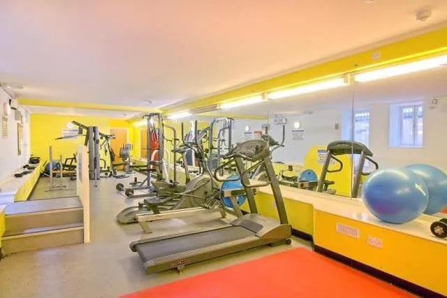 The residents' private gym