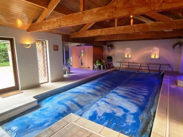 The home in Tiverton Avenue has been owned by the current owners since it was constructed in 1987 and has been extended and greatly improved over recent years to include an indoor heated swimming pool with gym, sauna and hot tub