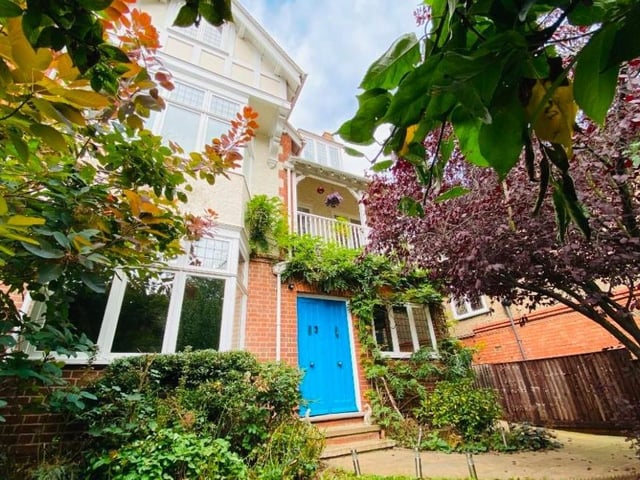 This semi-detached home in Wellingborough Road, Northampton, is on the market for £765,000 with Lucy Alan Estate Agents. It includes five bedrooms and three bathrooms.