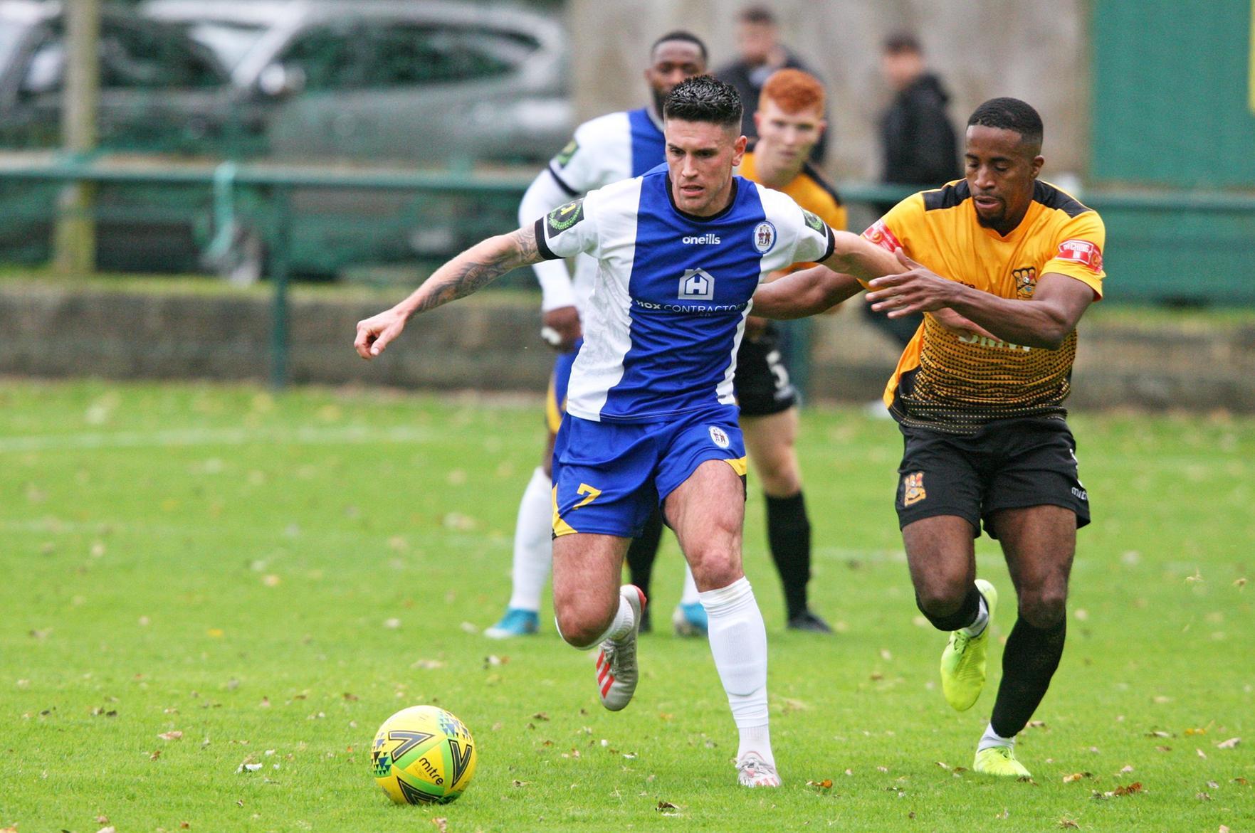 Action from Haywards Heath Town's 6-1 win at Three Bridges in the Isthmian South East. Picture by Derek Martin Photography and Art