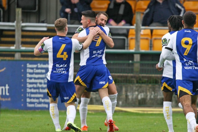 Action from Haywards Heath Town's 6-1 win at Three Bridges in the Isthmian South East. Picture by Derek Martin Photography and Art