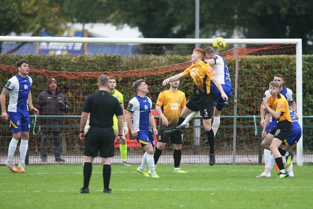 Action from Haywards Heath Town's 6-1 win at Three Bridges in the Isthmian South East. Picture by Derek Martin Photography and Art