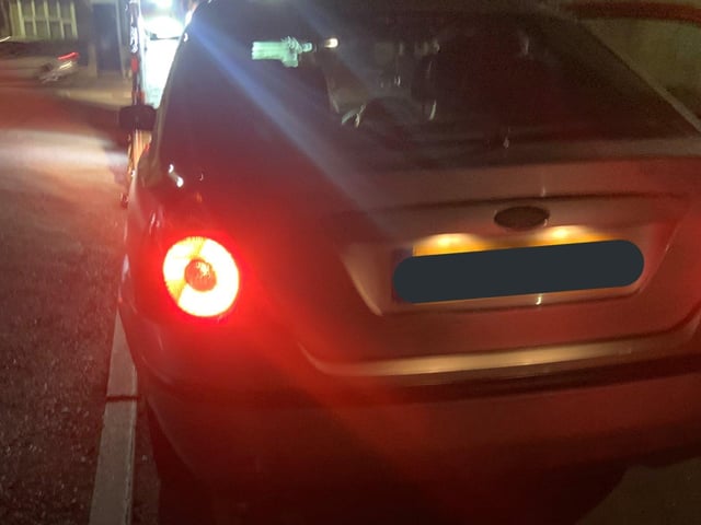 This car was being driven by a driver who had no supervision, L plates or insurance and only a provisional licence.