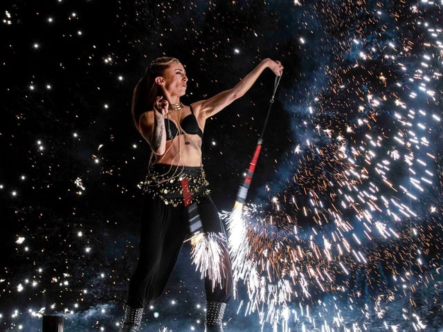 Northampton Town Council's Firework Display at The Racecourse in Northampton on Saturday, November 6 2021. Photo: Kirsty Edmonds