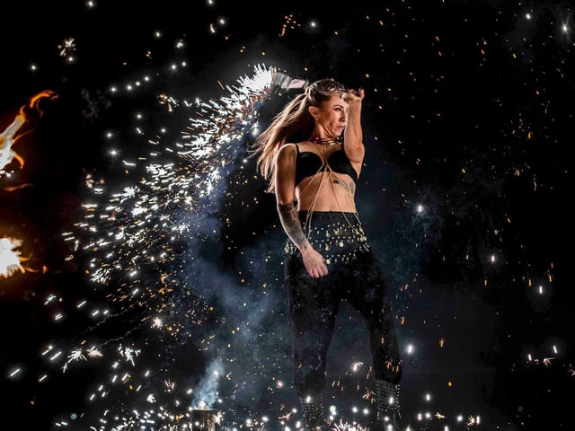 Northampton Town Council's Firework Display at The Racecourse in Northampton on Saturday, November 6 2021. Photo: Kirsty Edmonds