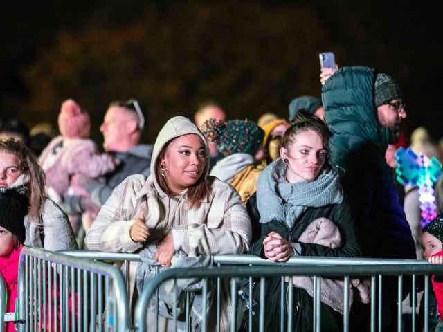 Northampton Town Council's Firework Display at The Racecourse in Northampton on Saturday, November 6 2021. Photo: Kirsty Edmonds