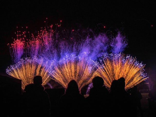 Northampton Town Council's Firework Display at The Racecourse in Northampton on Saturday, November 6 2021. Photo: Kirsty Edmonds
