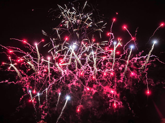 Northampton Town Council's Firework Display at The Racecourse in Northampton on Saturday, November 6 2021. Photo: Kirsty Edmonds