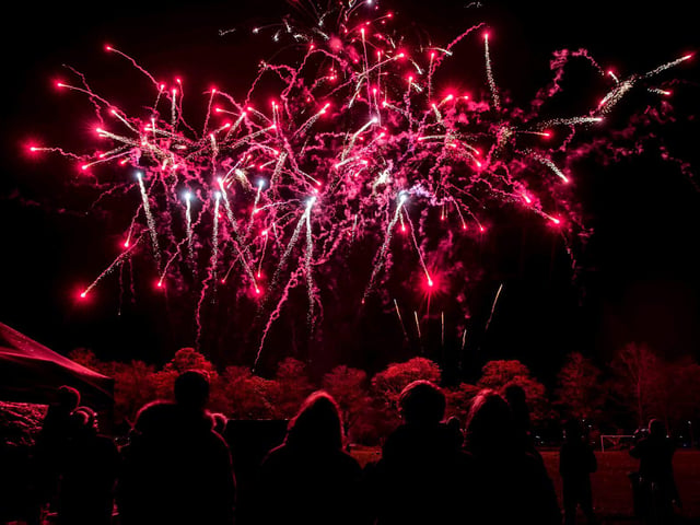 Northampton Town Council's Firework Display at The Racecourse in Northampton on Saturday, November 6 2021. Photo: Kirsty Edmonds