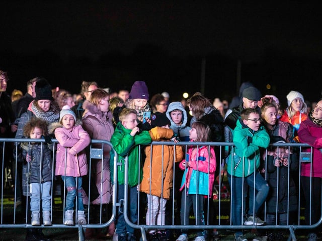 Northampton Town Council's Firework Display at The Racecourse in Northampton on Saturday, November 6 2021. Photo: Kirsty Edmonds