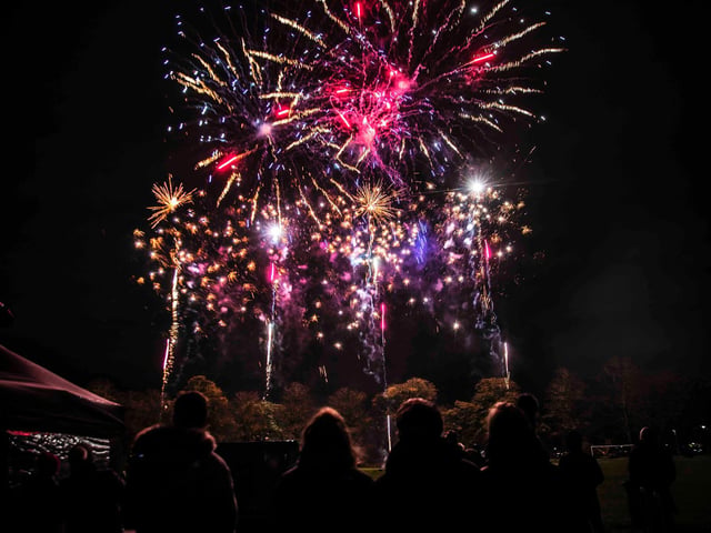 Northampton Town Council's Firework Display at The Racecourse in Northampton on Saturday, November 6 2021. Photo: Kirsty Edmonds