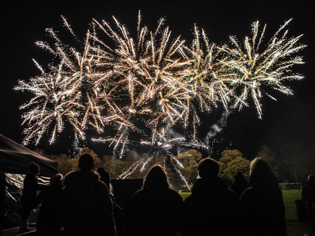 Northampton Town Council's Firework Display at The Racecourse in Northampton on Saturday, November 6 2021. Photo: Kirsty Edmonds