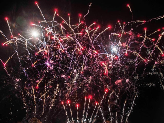 Northampton Town Council's Firework Display at The Racecourse in Northampton on Saturday, November 6 2021. Photo: Kirsty Edmonds