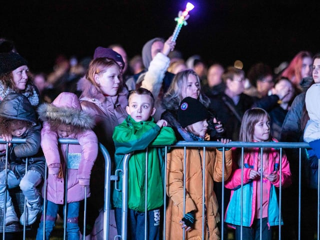 Northampton Town Council's Firework Display at The Racecourse in Northampton on Saturday, November 6 2021. Photo: Kirsty Edmonds