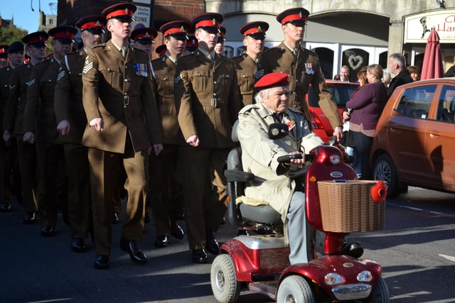 Pictures from the Remembrance Sunday service in 2013    Pic: Makaela Papworth