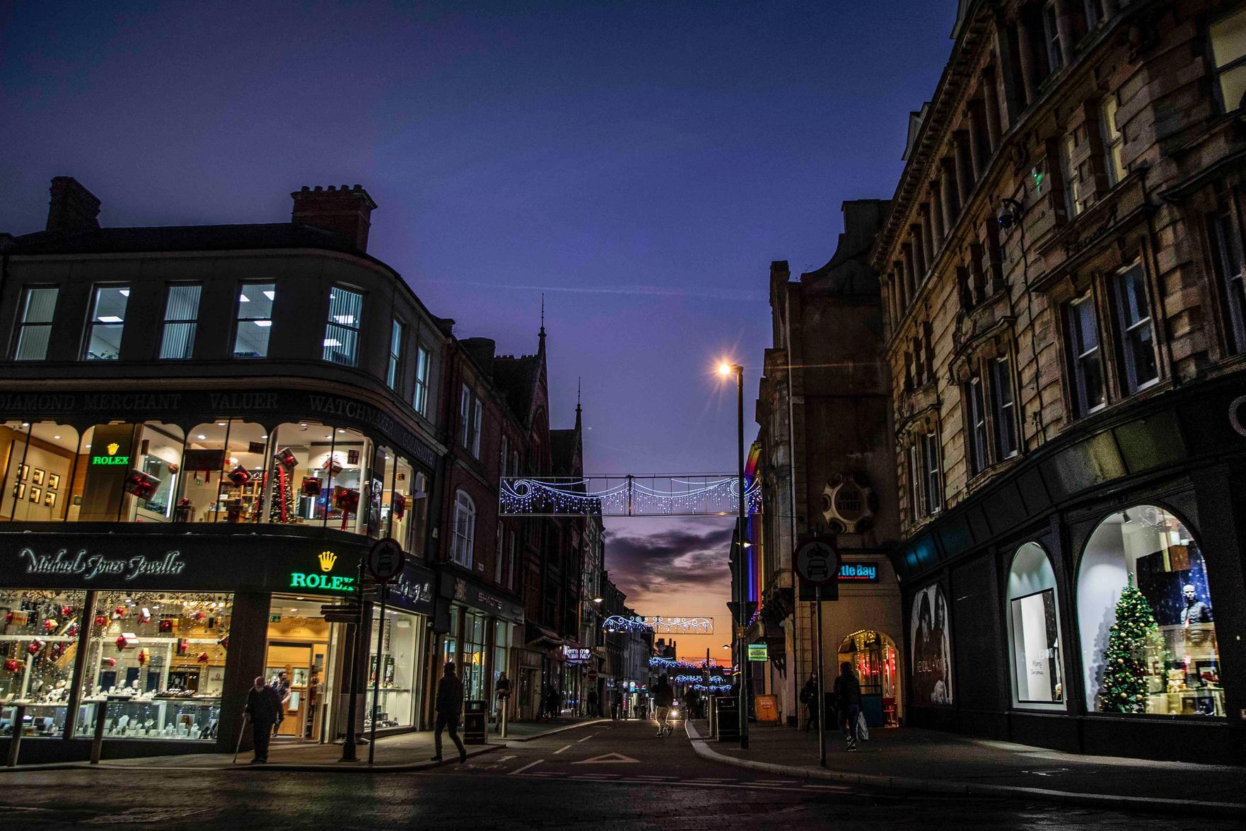 Northampton lit up for Christmas. Photo: Kirsty Edmonds.