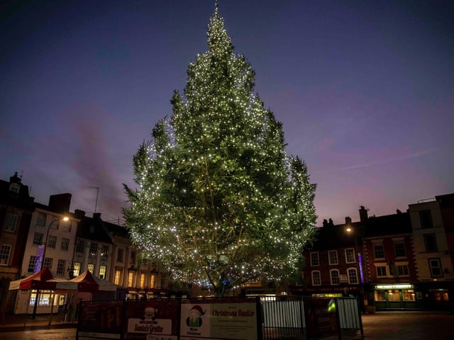 Northampton lit up for Christmas. Photo: Kirsty Edmonds.