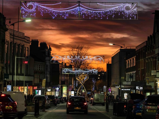 Northampton lit up for Christmas. Photo: Kirsty Edmonds.