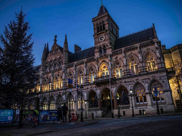 Northampton lit up for Christmas. Photo: Kirsty Edmonds.