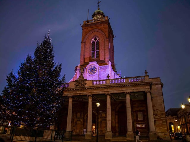 Northampton lit up for Christmas. Photo: Kirsty Edmonds.