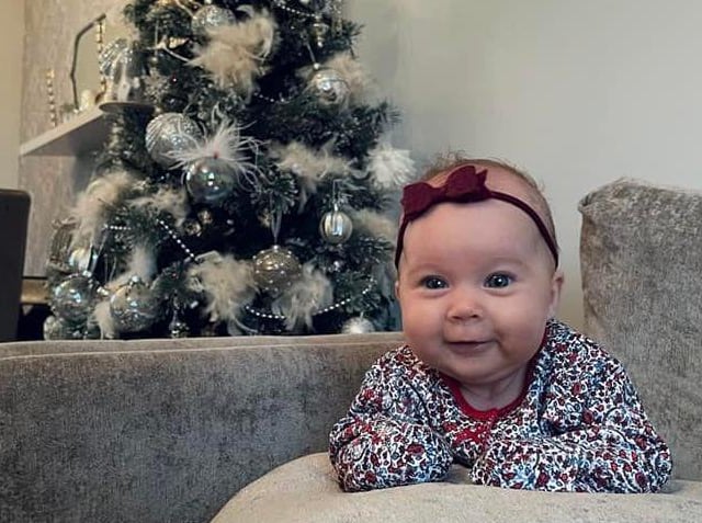 Marley Mctaggart was born on August 8, weighing a tiny five pounds and three ounces.