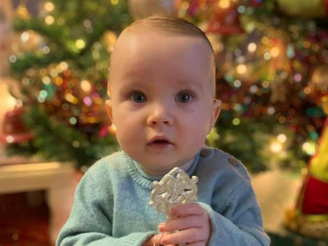 This is Jude. He was born on March 16, weighing eight pounds and two ounces.