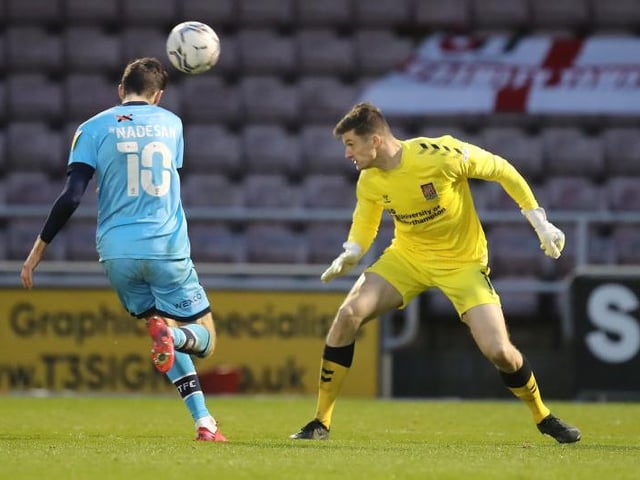 Crawley only had three shots throughout the 90 minutes, unfortunately though one of those whizzed past him and into the top corner. Might feel a little disappointed to have been beaten from a relatively tight angle, as good a finish as it was by Nichols... 6