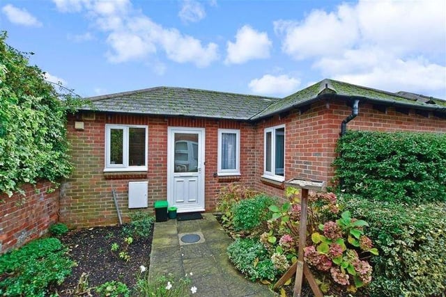This age-restricted semi-detached bungalow, in Melbourne Road, Chichester, is on the market for £235,000 with Cubitt & West.