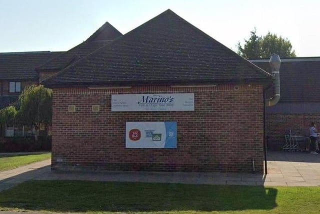 Marino's Fish Bar in Sheddingdean Community Centre, Maple Close, Burgess Hill, has 4.3 stars out of five from 104 Google reviews. "Beats all local establishments on quality, price and portion sizes," said one happy reviewer. Picture: Google Street View.