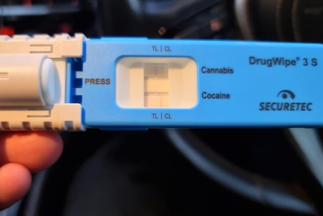 This driver was stopped and failed a drug wipe so was swiftly arrested. Incredibly, exactly the same happened the day before aswell.