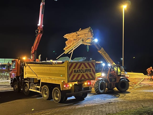 Officers dealt with an overturned lorry on the A605 roundabout near Peterborough services. Recovery teams worked into the night to right the lorry and clear the road.
