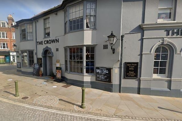 The Crown in Horsham's Carfax was rated four and a half out of 5 from 294 reviews