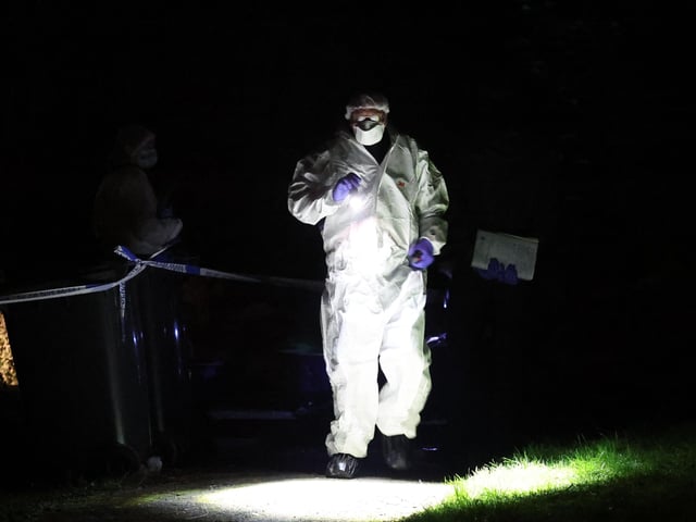 Sussex Police were called to Stonefield Way, Burgess Hill, at about 10.15pm on Wednesday (January 26). Picture: Eddie Mitchell.