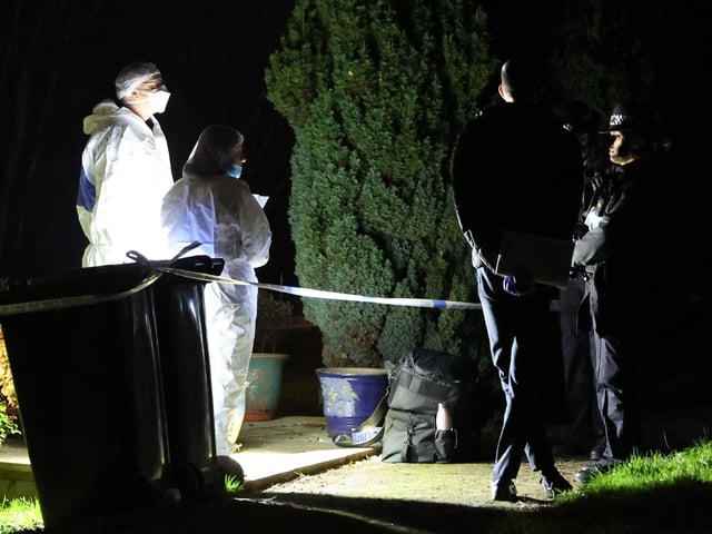 Sussex Police were called to Stonefield Way, Burgess Hill, at about 10.15pm on Wednesday (January 26). Picture: Eddie Mitchell.