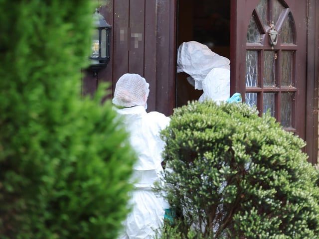 Sussex Police said detectives are investigating the death of a 55-year-old woman at a house in Stonefield Way, Burgess Hill. Police said a 79-year-old man from Burgess Hill has been arrested on suspicion of murder and remains in police custody. Photo: Eddie Mitchell.